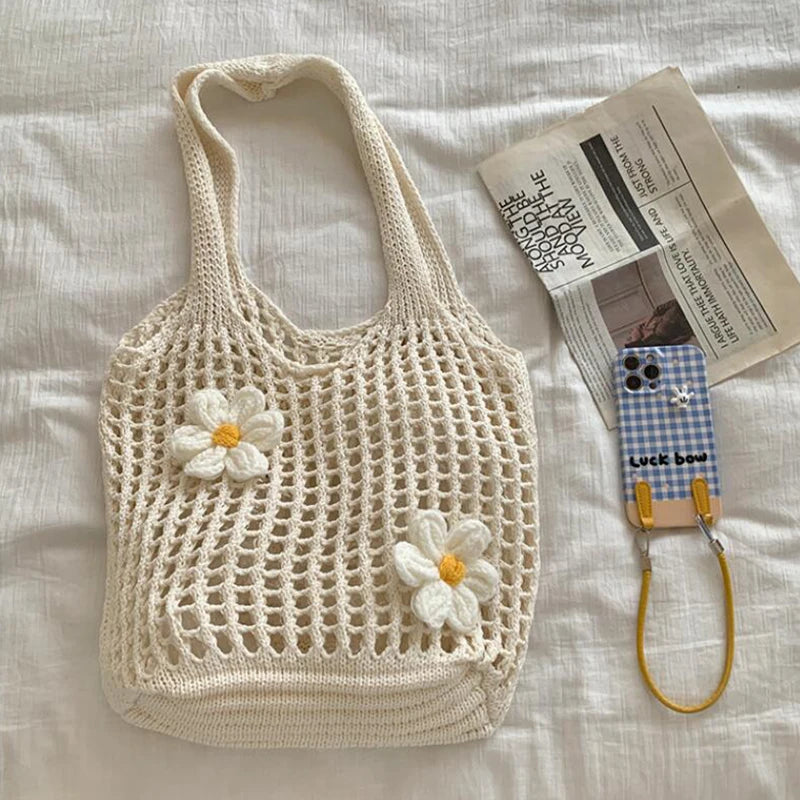 Women Knitted Shoulder Bag